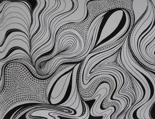 Flowing abstract lines representing a personal and unhurried evening rhythm